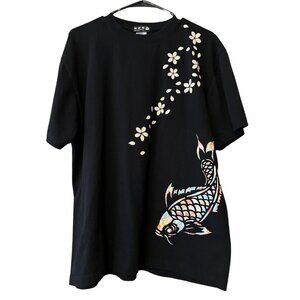 Kurashikiya Men's XL Cutout Koi Top